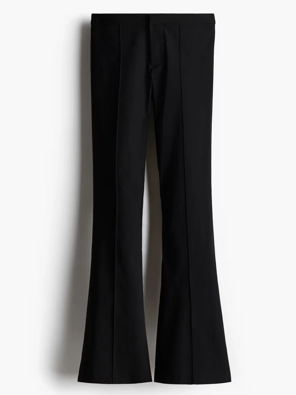 H&M NWT Black zipper closure Flared stretchy Pants